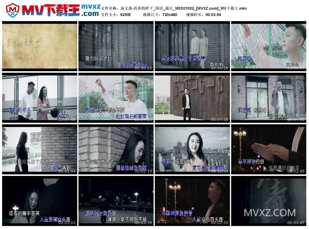 汤文禹-青春的样子_国语_流行_MEE01022